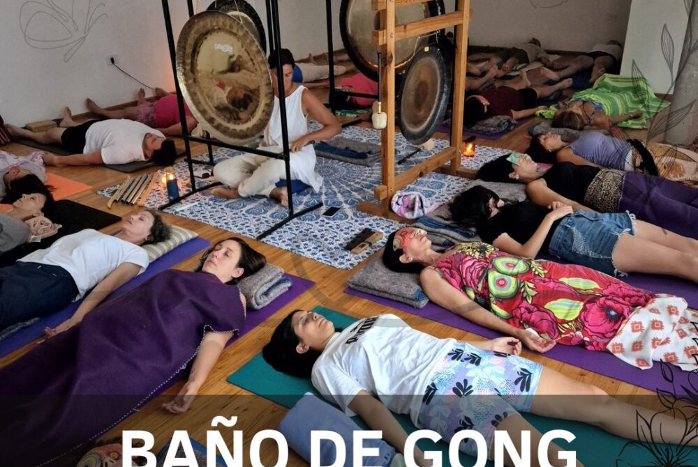 baño de gong flyer