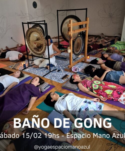 baño de gong flyer