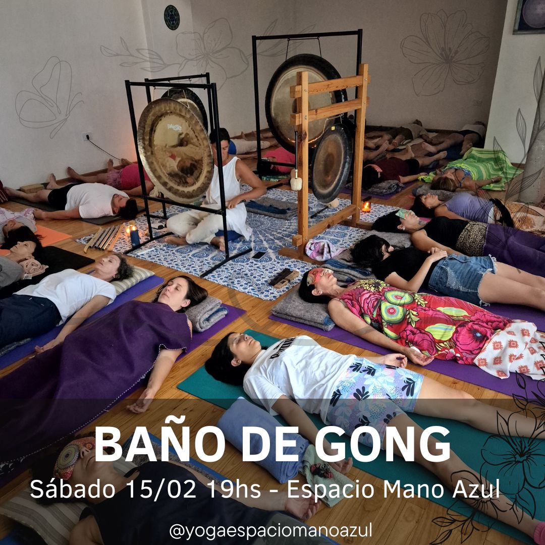 baño de gong flyer